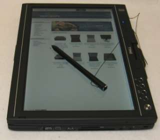 12.1 DELL LATITUDE XT TABLET LAPTOP MULTI TOUCH SCREEN 1.2ghz 80GB 