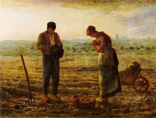 The ANGELUS   Millet FARMERS Praying CANVAS Art   LARGE  