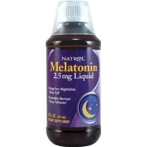  Natrol Sleep Melatonin Liquid 2.5 mg 8 fl. oz. Health 
