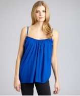 Monrow blue jay cotton jersey embroidered tank style# 318450501