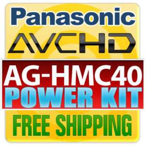 New Panasonic AG HMC40 Camcorder + Power Accessory Kit 118587798552 