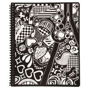  Mead Wide Ruled Doodle Design Notebook (Zipper Design 