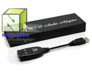 Logitech USB To 3.5mm Audio Adapter Jack Stereo Headset & Mic Micphone 