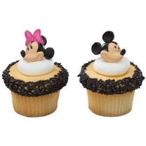  8 Mickey & Minnie Mouse Cupcake Rings Toys & Games