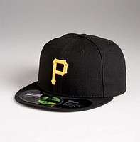 New Era Fitted Cap 5950 Hat Pittsburgh Pirates On Field  