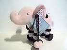 PiccoloChic PINK Plush Elephant Baby Pull Toy EC w/TAGS