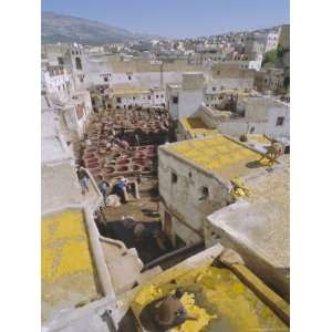  The Tanneries, Fez (Fes), Morocco, North Africa, Africa 