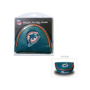  Team Golf NFL Miami Dolphins   Mallet Putter Cover: Sports 