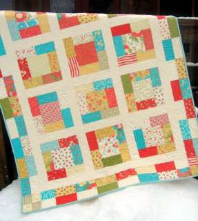 Sunday Charmer Lap or Baby Quilt Pattern.Quick and Easy Charm 