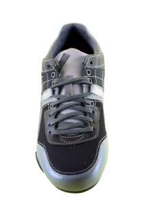 Diesel Mens Shoes Trackkers Korbin II Black Castle Leather Sneakers 