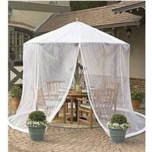   Mosquito Net Canopy Patio Set Screen House WHT Patio, Lawn & Garden