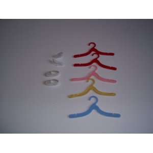  Fashion doll accessories hangers, shoes 