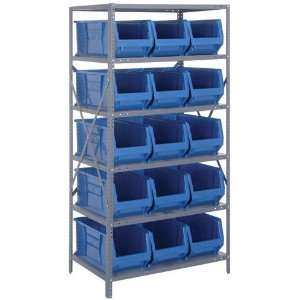  Large Plastic Container Steel Shelving Unit   2475 953 