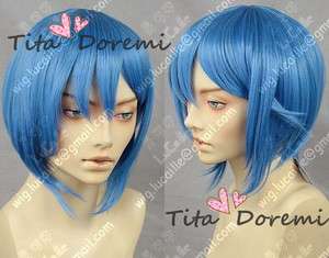   Sugata Shindo Short Blue Cosplay Wig party daily coser costume hair