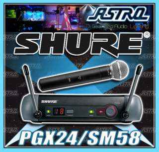 Shure PGX24/SM58 Handheld Wireless System PGX4 PGX2  