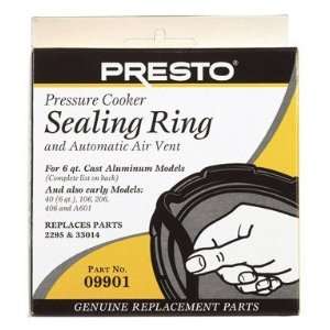 Presto Pressure Cooker Sealing Ring/Automatic Air Vent Pack (6 Quart 