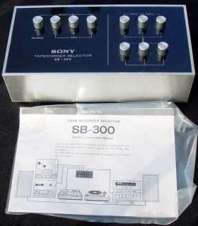 SONY SB 300 TAPE RECORDER SELECTOR SWITCHER with Original Box Packing 