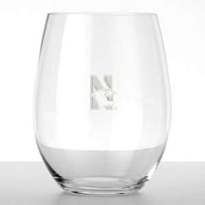    Northwestern O Red Wine   Set of 2 Glasses