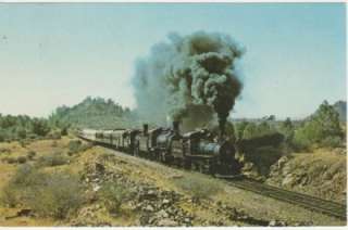 Vintage POSTCARD c1975 Sierra Railroad Steam Engines  