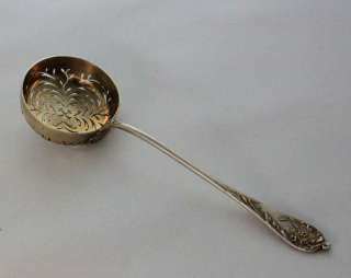 1883 French Sterling Silver & Gold Sugar Sifter ladle  