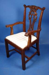 Chippendale Style Mahogany Set of 10 Dining Chairs  
