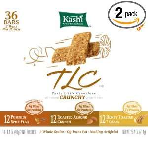 Kashi TLC Crunchy Bars 18 Count, 25.2 Ounce Boxes (Pack of 2)