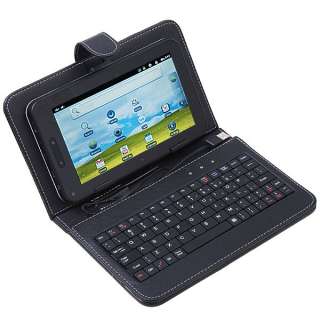   Keyboard + Leather Cover Case Bag for 7 Tablet PC MID Black  