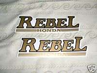 Honda Rebel Gas Tank Emblem Decals Stick Sticker Label  