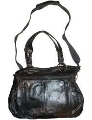 Womens The SAK Purse Handbag Pax Leather Shopper Silver