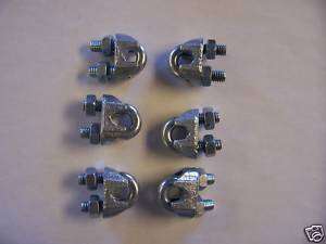 AMERICAN TOWER, ROHN TOWER 1/4 GUY WIRE CLAMPS  