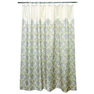 Waverly Bedazzled 100 Percent Polyester Shower Curtain, Grey  