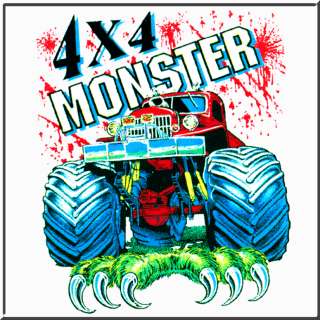 4X4 Red Monster Truck Vintage Body Tank Top MENS S   2X  