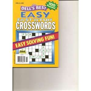 Dells Best Easy Fast N Fun Crosswords (100 puzzles Easy Solving Fun 