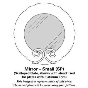 Noritake Platinum Wave Mirror Small (SP), Fine China Dinnerware 