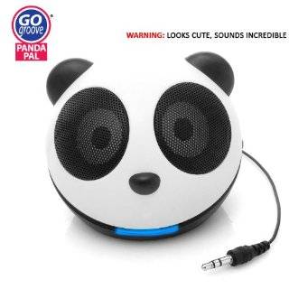 GOgroove Panda Pal High Powered Portable Mini Speaker System for 