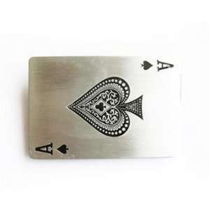  Ace Spades Card Pewter Belt Buckle Stylish Sports 