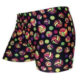   ® Neon Volleyballs Spandex Volleyball Shorts