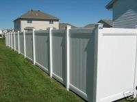 Bufftech White Chesterfield Vinyl 64 Privacy Fence  