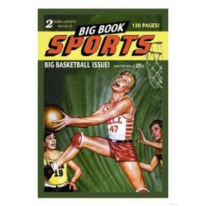  Big Book Sports Big Basketball Issue Giclee Poster Print 