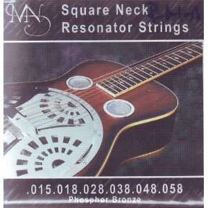  Newtone Square Neck Resonator Guitar, .015   .058, RM A 