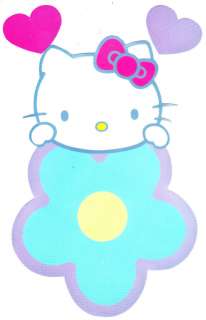 HELLO KITTY FLOWER STICK UPS WALL BORDER CUT OUT STICKERS  