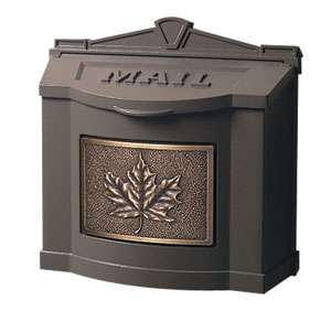 Gaines Wall Mount Mailbox   Maple Leaf Plate Mail Box  