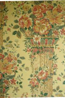   Floral Columns Neoclassical Archival Waterhouse Wallpaper  