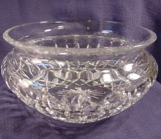 Large Waterford Crystal Rolled Lip Salad Bowl Ireland  