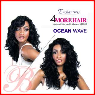   4MoreHair 4PCS Human Blend Weaving Hair OCEAN WAVE 14 & 16  