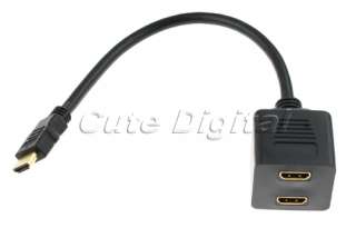 hdmi splitter cable provides a fast and easy way to