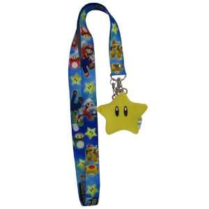  Nintendo Super Mario Bros Super w/ Plush Star Necklace 