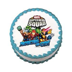 Superhero Birthday Cake on Super Hero Squad Edible Cake Image Birthday Party  Home   Kitchen