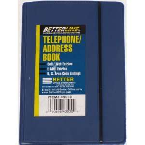   25 x 4.25 Navy Blue Telephone/ Address Book