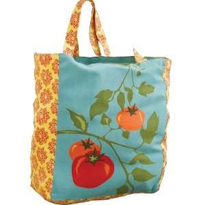   Tag Jardin 100 Percent Cotton Tomato Shopper Tote Bag